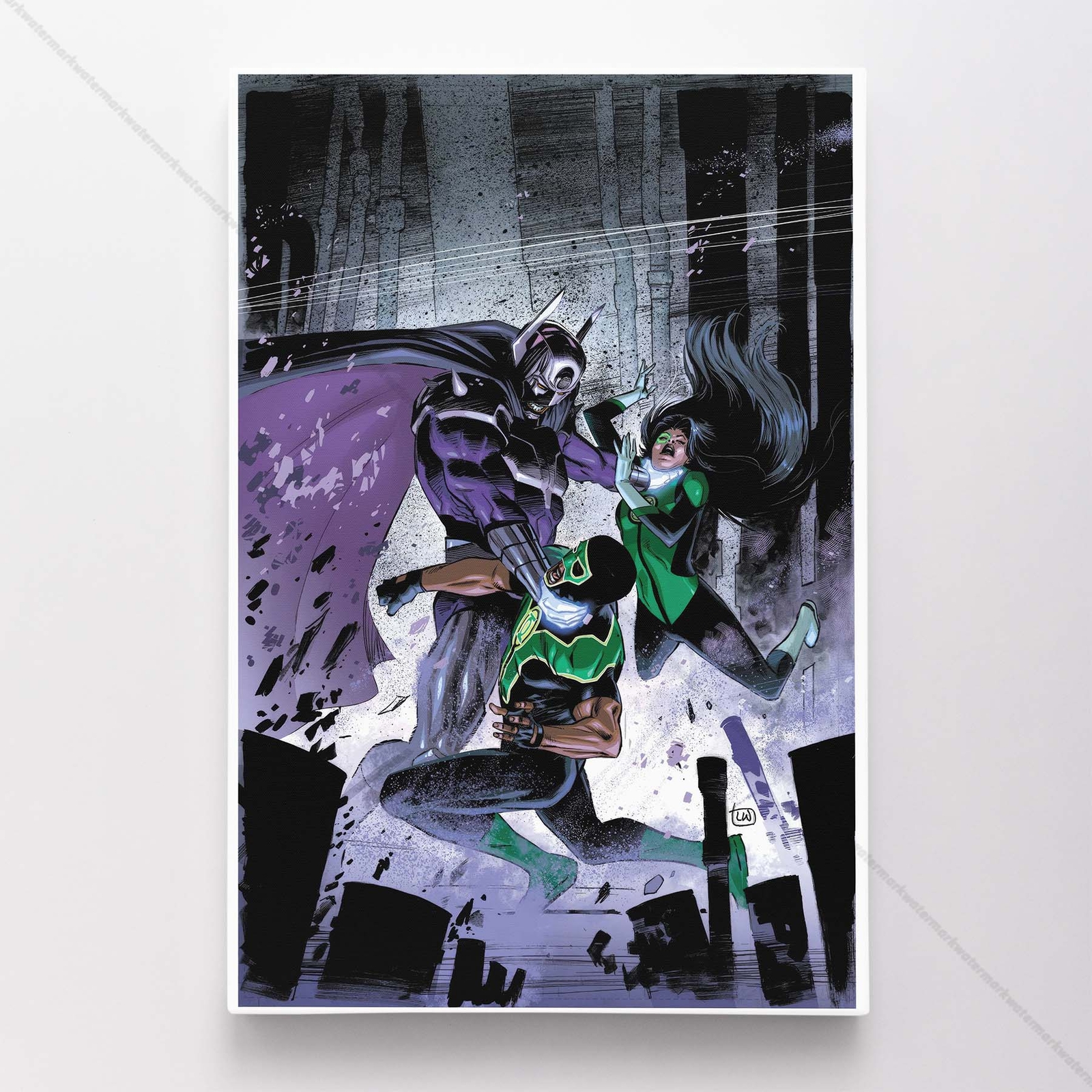 Green Latern Poster Canvas DC Comic Book Cover Art Print #35299