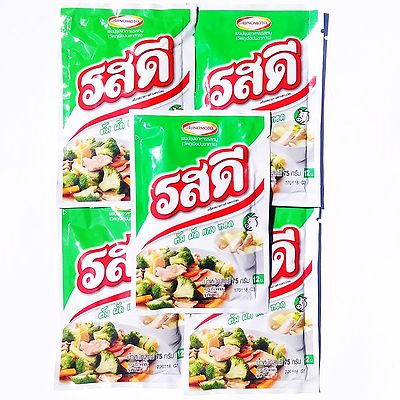 Rosdee Powder Food Spicy Seasoning Ajinomoto Thai Cooking Pork Flavor 5 x 70 g