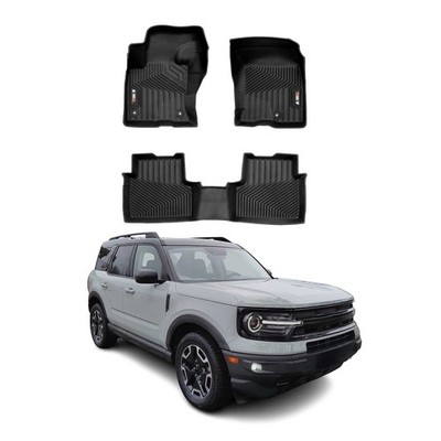 OMAC Premium Floor Mats Liner for Ford Bronco Sport 2021-2026 Heavy Duty Black