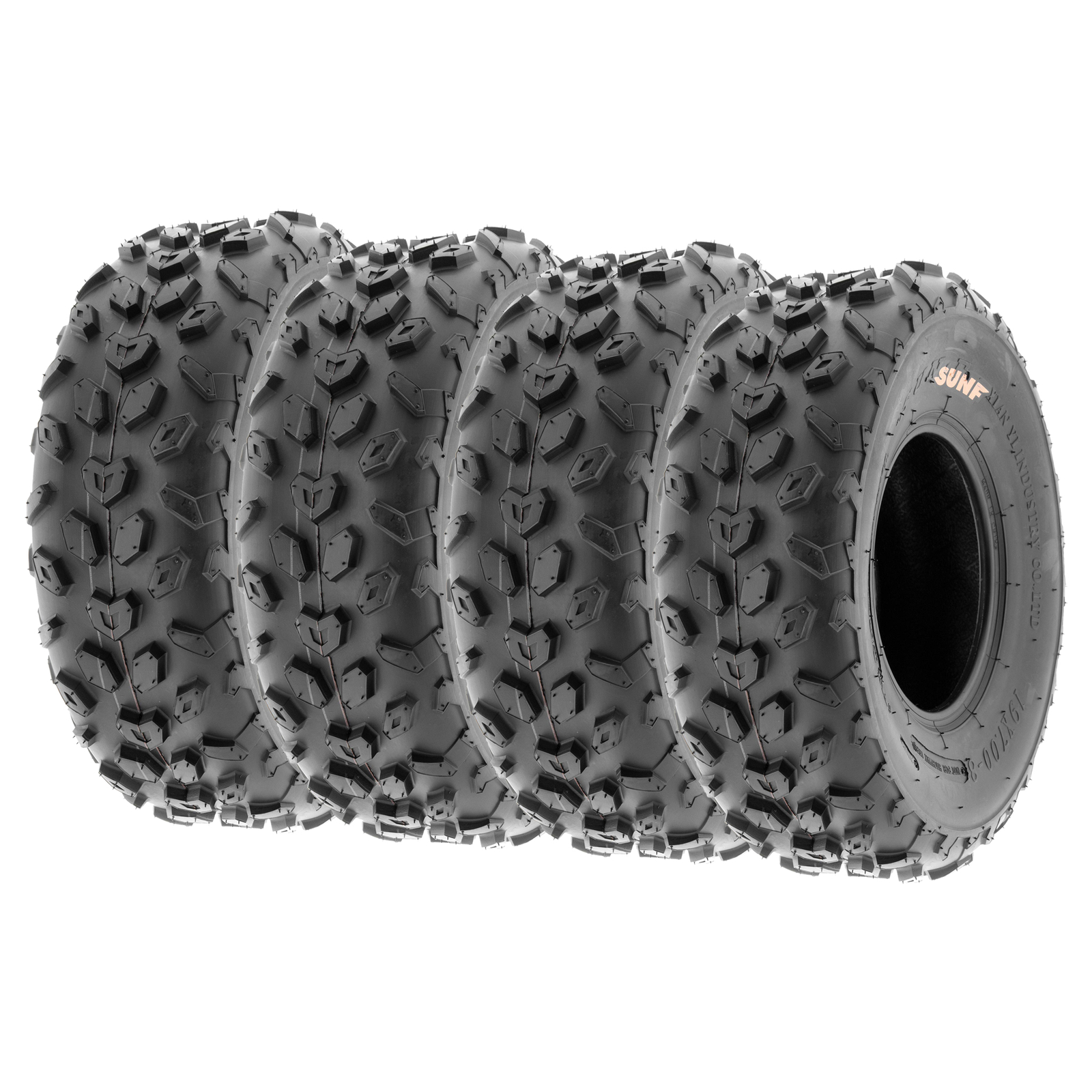 Set of 4, SunF 145/70-6 145/70x6 ATV Go-Kart Mini Bike Tires 6 Ply A014 14x6-6