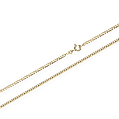 NKLAUS PANZERKETTE 585ER MASSIV GELB GOLD KETTE 5820, 36CM LANG, 2,5G, 1,4MM BREIT NEU