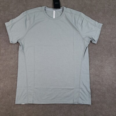 Ten Thousand Shirt Mens Large Light Gray Durable Tee Performance Gym NWT