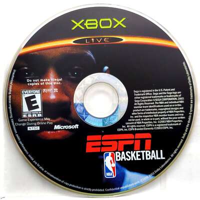 Scratch-Free - ESPN Basketball 2004 - Microsoft Xbox Classic Original Authentic