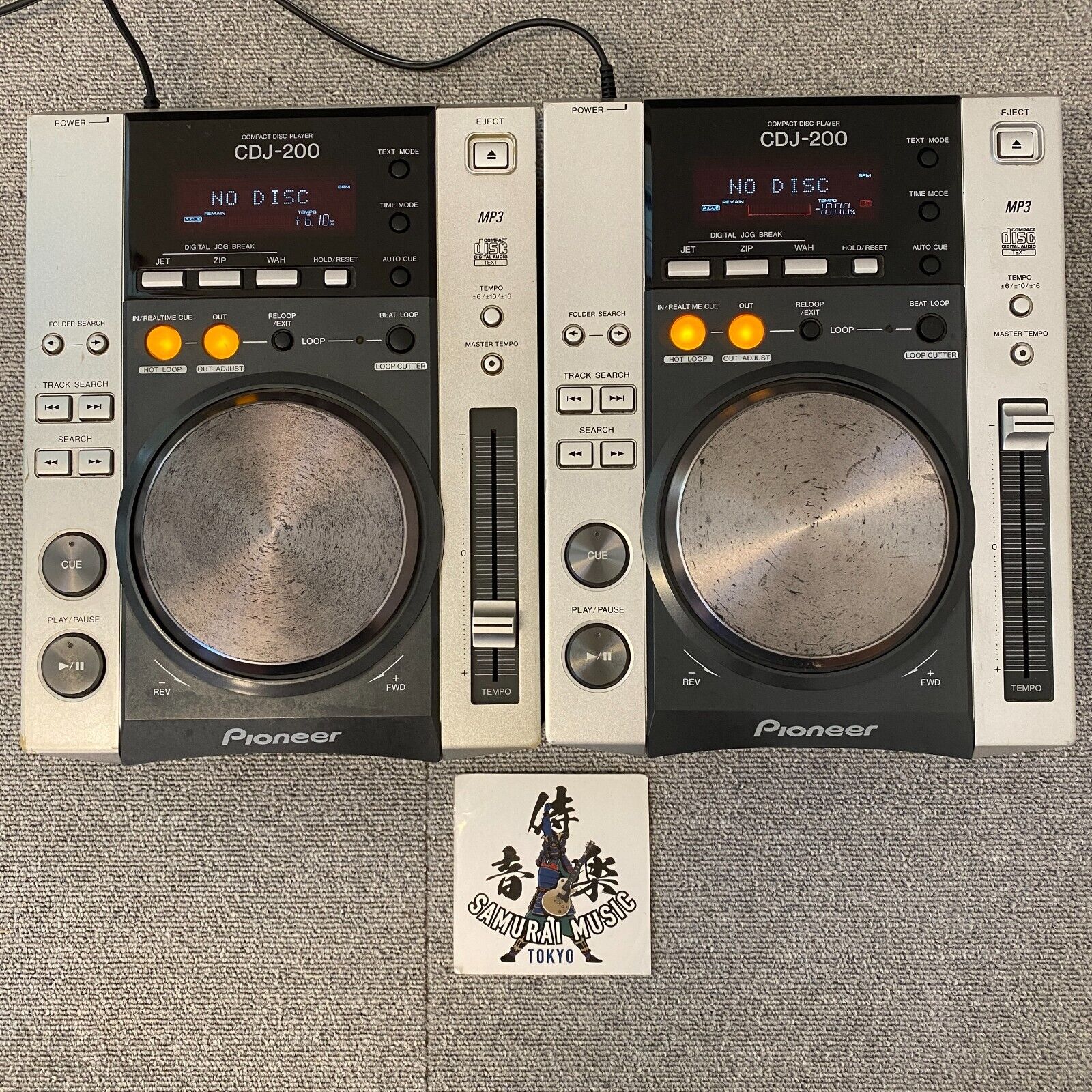 Pioneer CDJ-200 DJ Turntable Player Pair Controller Mix Loop CD MP3 Lot Of 2 | eBay Pioneer CDJ-200 DJ Turntable Player Pair Controller Mix Loop CD MP3 Lot Of 2 | eBay