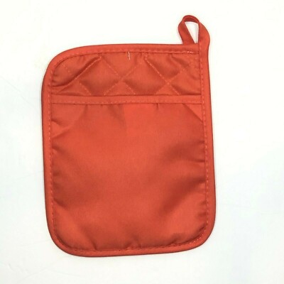 Kitchen Polyester Neoprene Pot Holders 9  X 7  with Hand Pocket You Select Color
