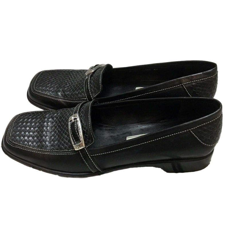 Brighton Joslyn Womens BenchMade Black Leather Loafers