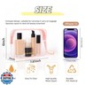 Icramsy Clear Makeup Bag,2 Pack TSA Approved Toiletry Bag Travel Toiletry Bag Hanging Makeup Cosmetic bag for Women Men (Pink)