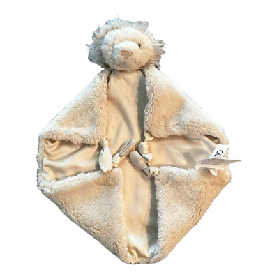 Pottery Barn Kids Lion Lovey Security Blanket Light Beige Unisex Knotted READ