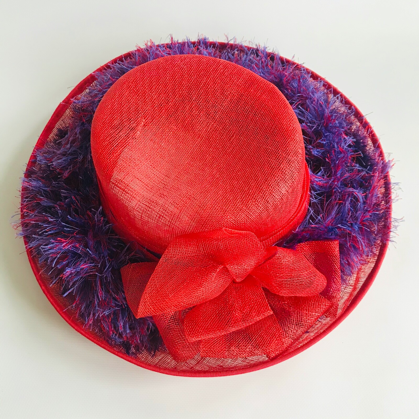 Red Hat Society Fancy Straw Hat Large 