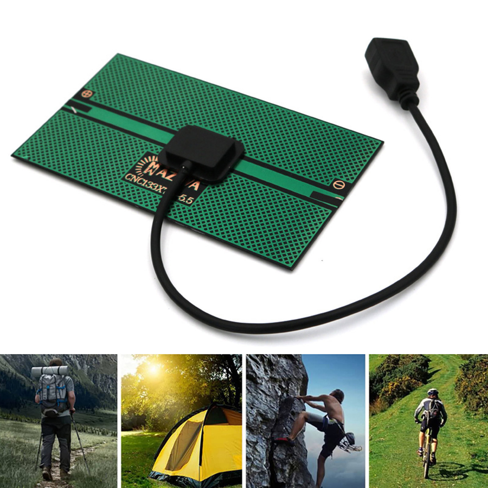 Outdoor Hiking For Mobile Phone 5.5V Charger Mini Solar Panel Charger USB-Output