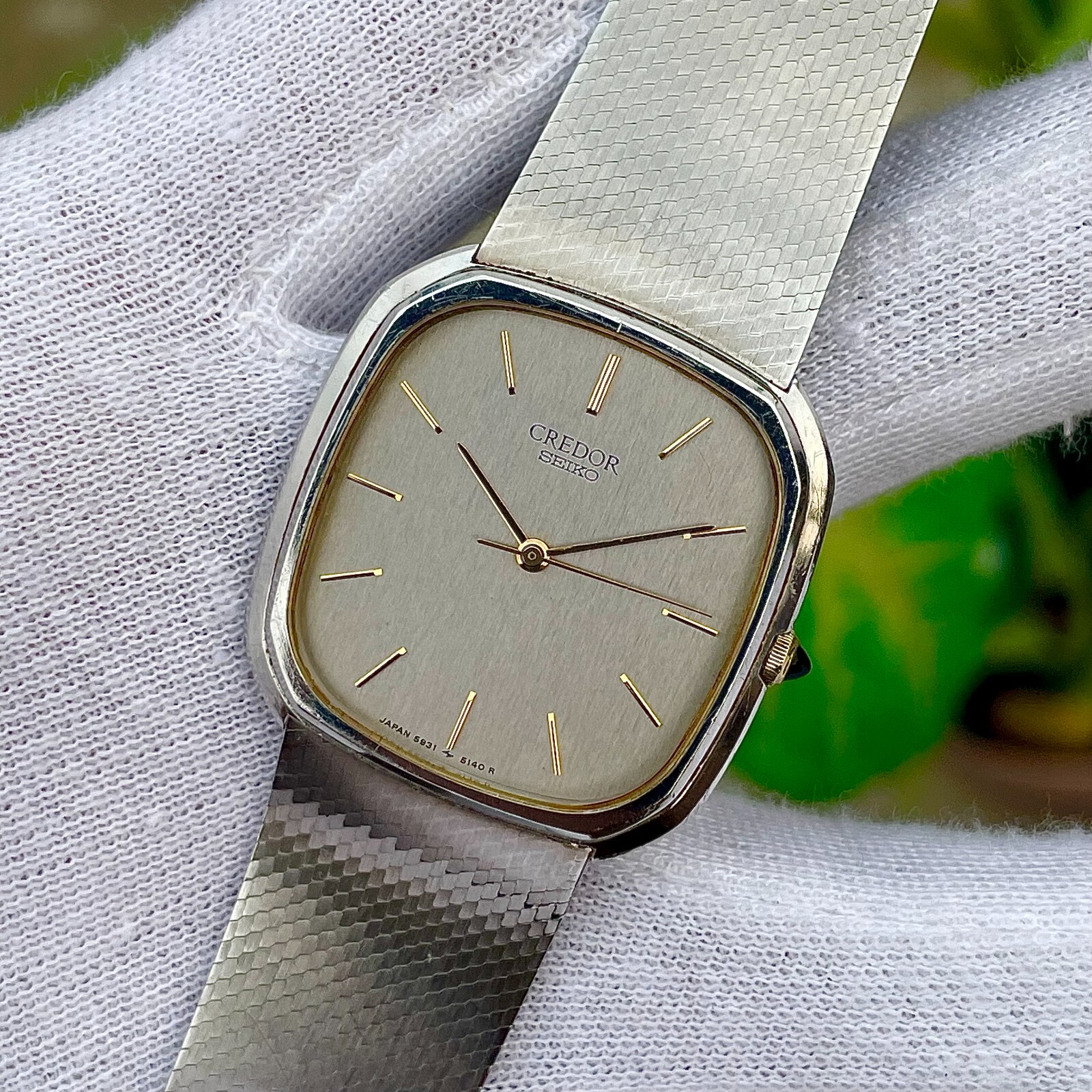 セイコー クレドール 5931-5160 クォーツ スクエア 腕時計 メンズ セイコー クレドール 5931-5160 クォーツ スクエア 腕時計 メンズ