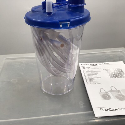 Cardinal Health Medi-Vac Guardian Suction Canister w/Shutoff, 1200 mL, 20 new