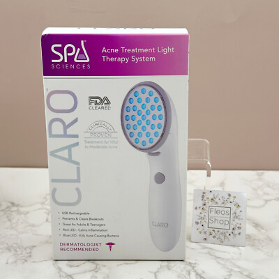 Spa Sciences CLARO Acne Treatment Light Therapy System - Sealed 100% Authentic