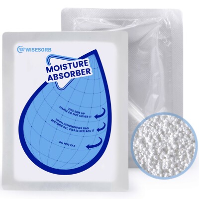 100g 10 Packs Moisture Absorbers Dehumidifier Bags for Storage, Closet, Bathroom