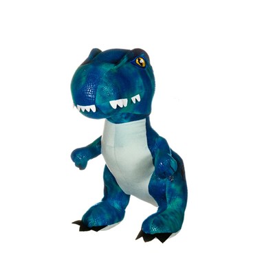 blue velociraptor plush