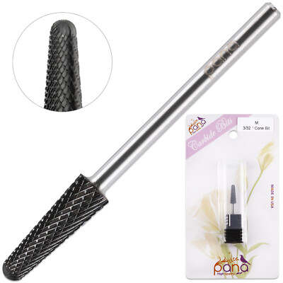 USA PANA DLC Black Cone Shape Carbide Bit 3/32'' Shank Size- Medium