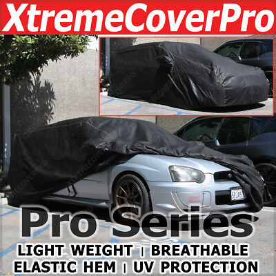 Breathable Car Cover w/MirrPckt for 2006 2007 Subaru Impreza STI w/ STI spoiler