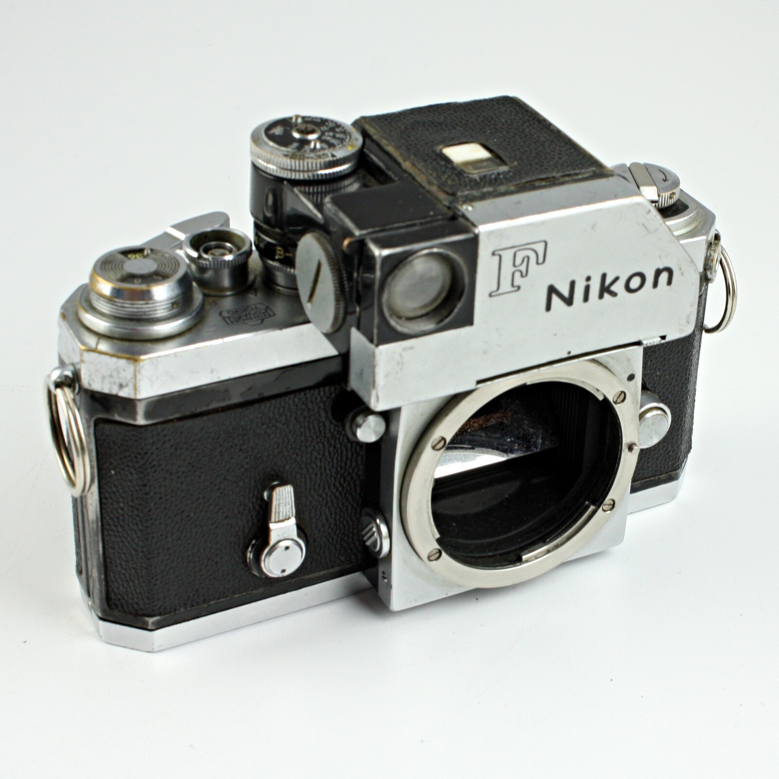 Early Nippon Kogaku Nikon F + Original Photomic Red Dot Flag Early Nippon Kogaku Nikon F + Original Photomic Red Dot Flag