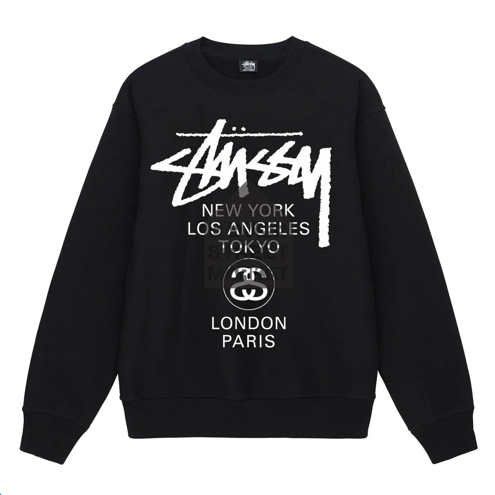 New NWT Dover Street Market DSM x Stüssy World Tour Crewneck New NWT Dover Street Market DSM x Stüssy World Tour Crewneck