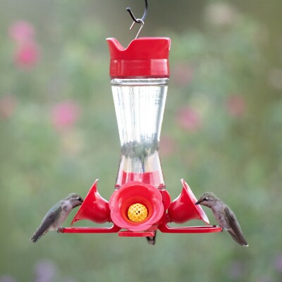 Perky-Pet 8 oz Pinch Waist Glass Hummingbird Feeder