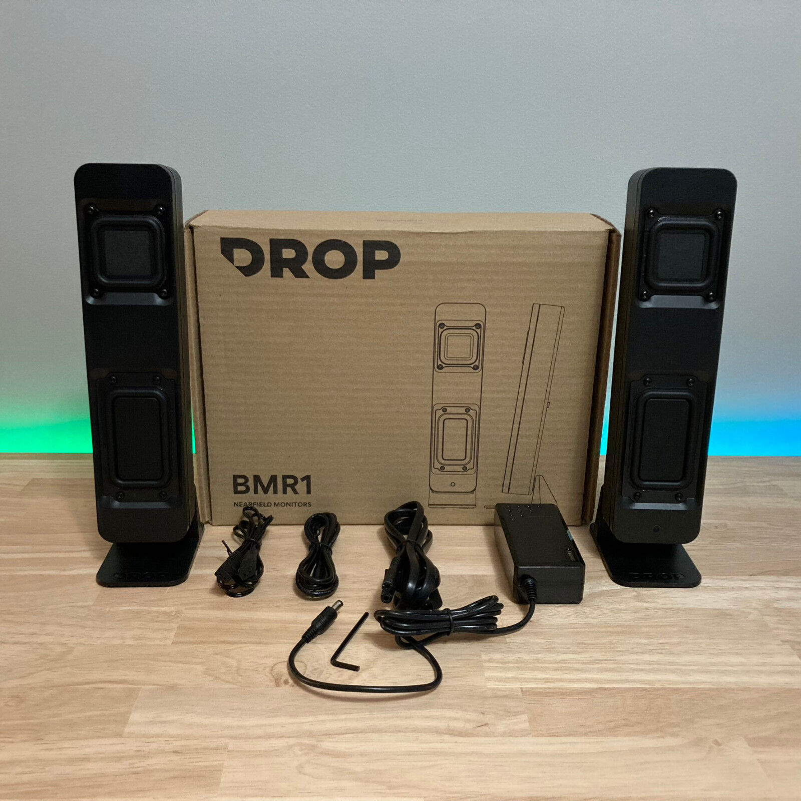 Drop BMR1 Nearfield Monitors / Speakers for PC - Bluetooth Drop BMR1 Nearfield Monitors / Speakers for PC - Bluetooth