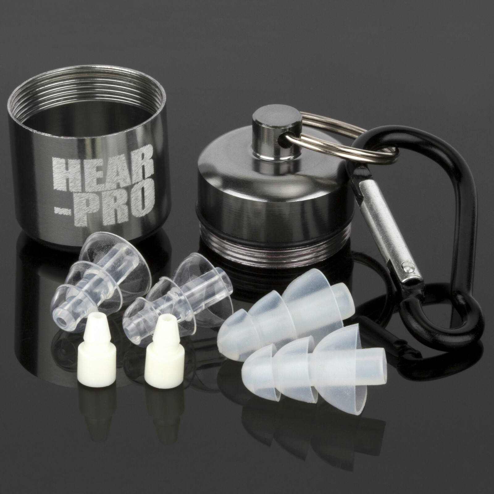 SONIC HEARING PROTECTION SILICONE EAR PLUGS + CASE DEFENDERS SHOOTING