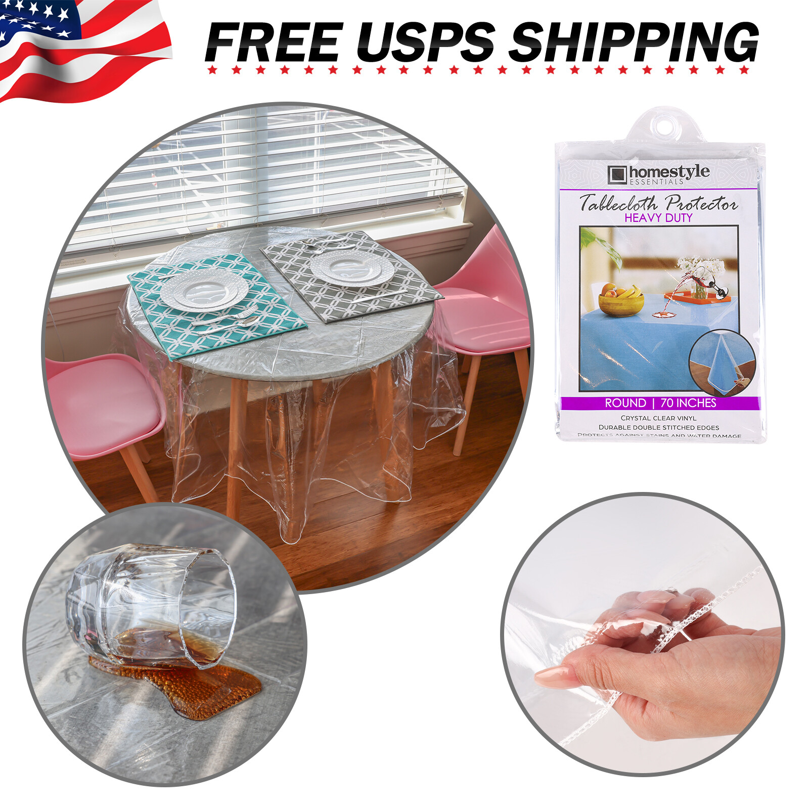Clear Waterproof Heavy-duty Table Protector