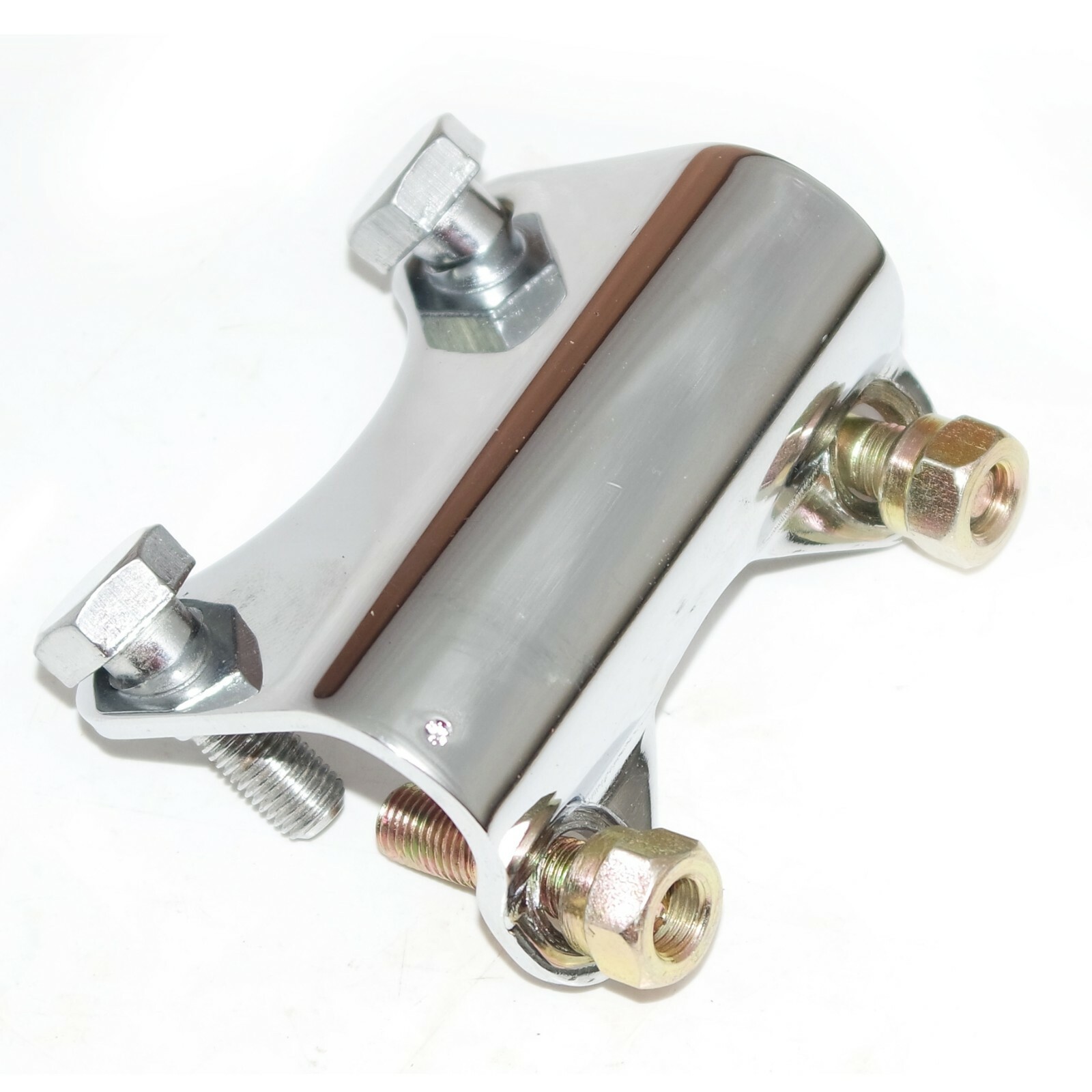Fits Royal Enfield Classic Electra Handle Bar Clip Clamp & Bolt Stud Set 