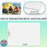 10 Pcs 10''x12'' Aluminum Sublimation Metal Photo Blanks, Metal Sublimation Blank Sign 0.45mm Thick Photo Sign Blank