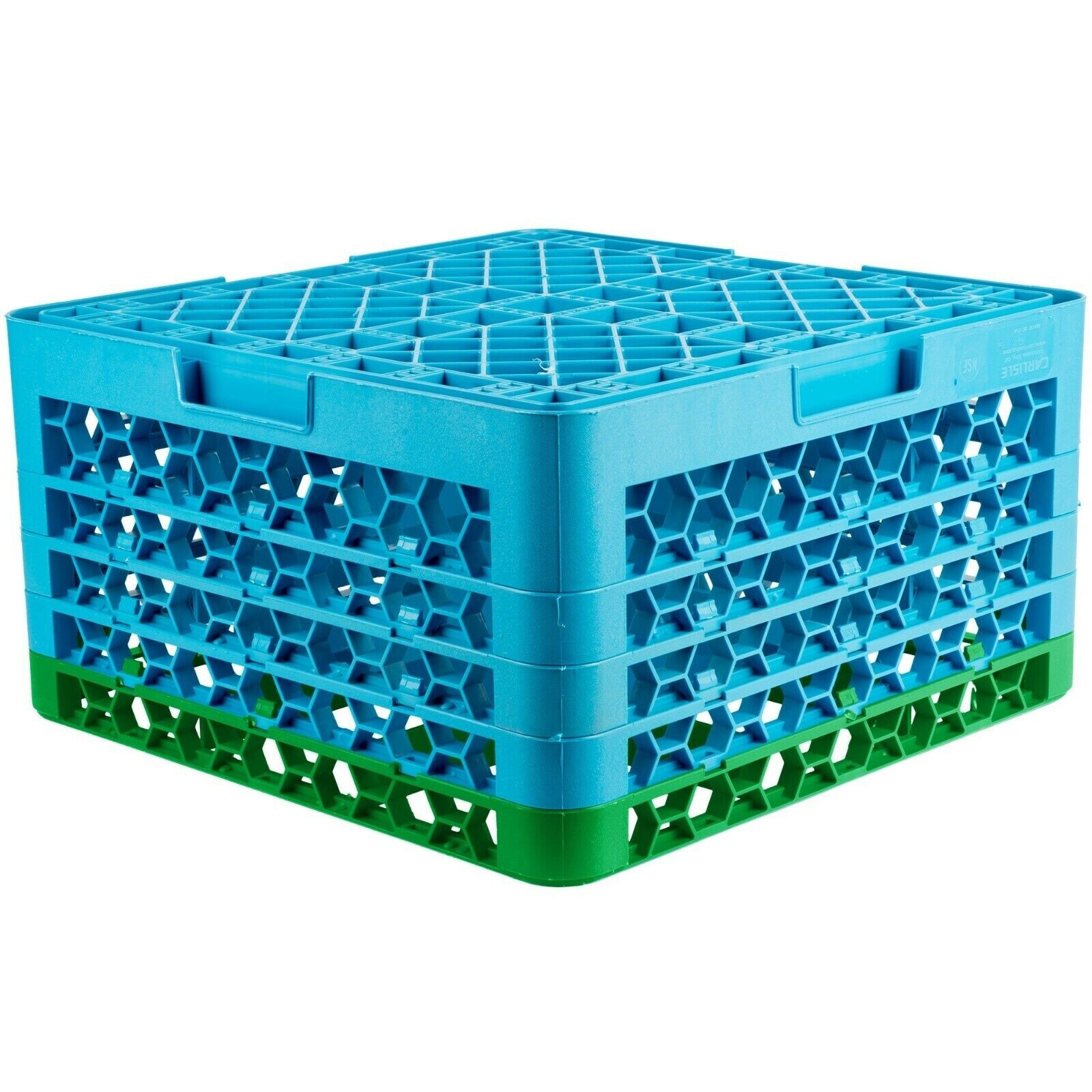 Carlisle RG9-4C413 OptiClean 9 Compartment Green Color-Coded Glass Rack LOT OF 2