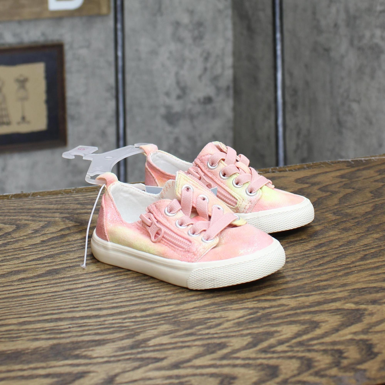 cat & Jack Toddler Girls Luka Tie-Dye Double Zipper Sneakers