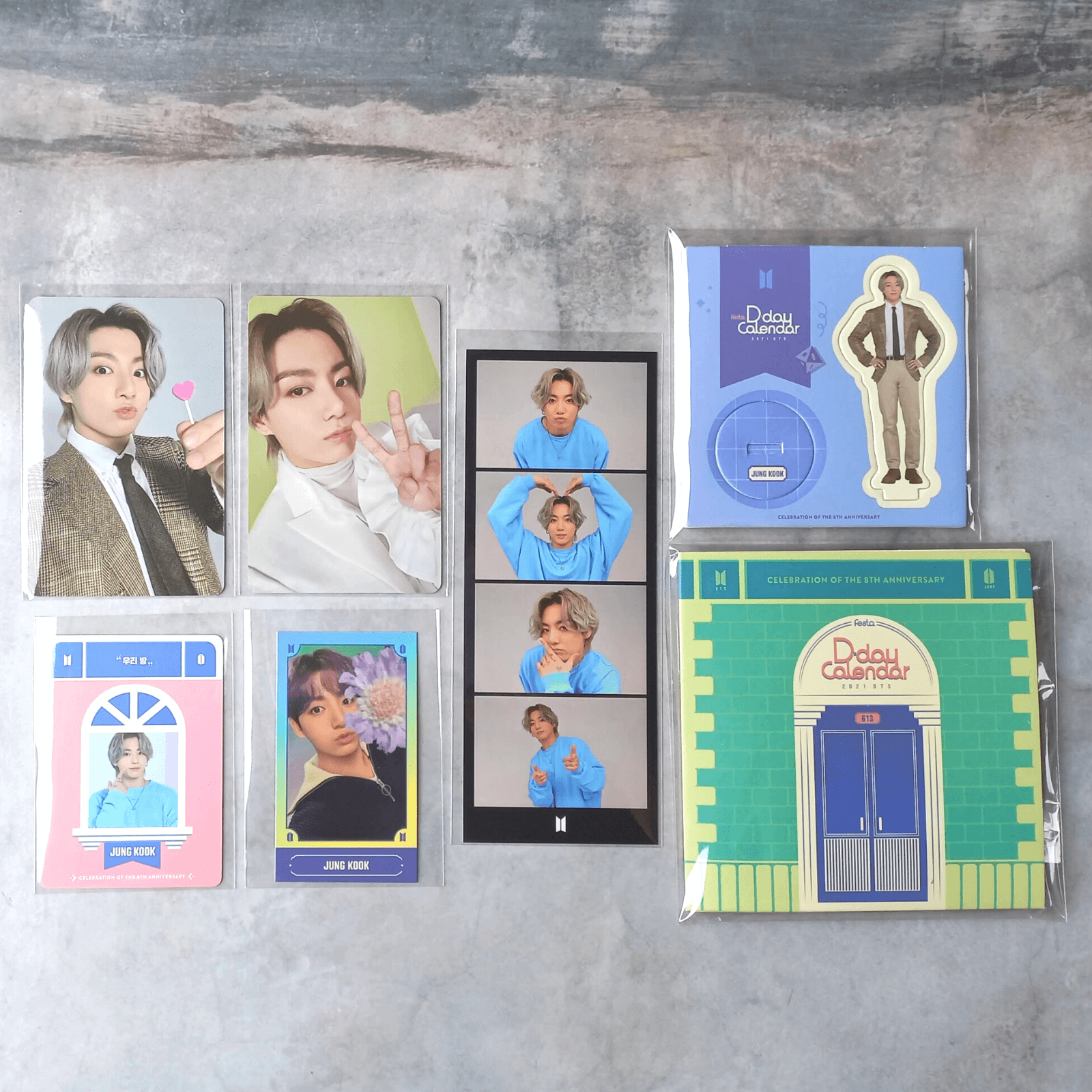 BTS 2021 Festa D-Day Calendar 8th Anniversary Compelete