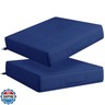 Codi Outdoor Cushions for Patio Furniture 24x24 Inch, Waterproof Chair Seat Cushion with Handles and Adjustable Straps, Fade Resistant - Set of 2, Navy Blue