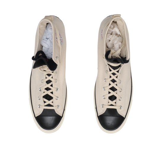 Pre-owned Converse M 16 W 18 Natural Black  Chuck 70 Hi X Essential Fear Of God 167955c In Natural/ivory/black