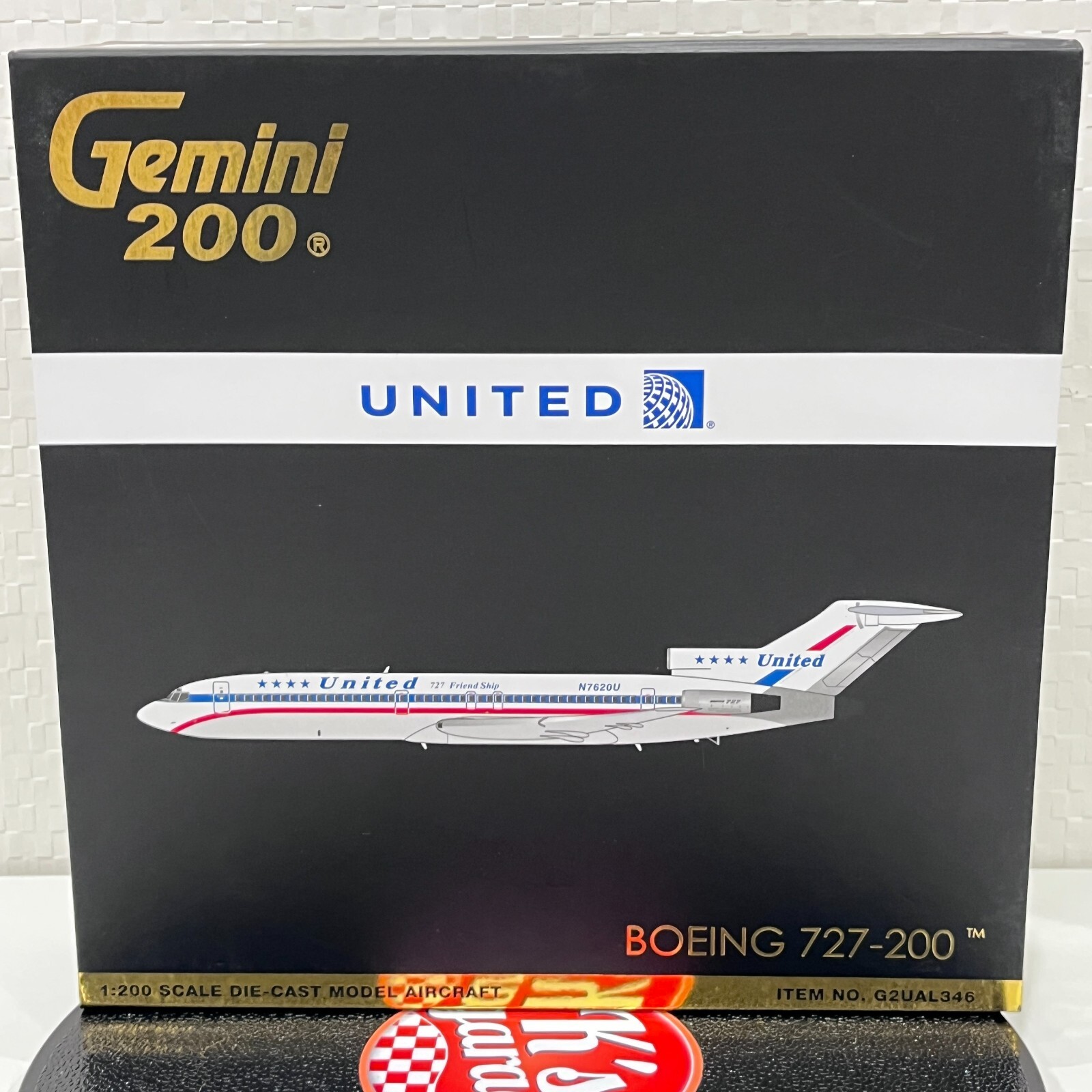 Gemini200 ジェミニジェット ボーイング 727-200 ダイキャスト Gemini 1/200 Boeing 727-200 UNITED AIRLINES N7620U Diecast