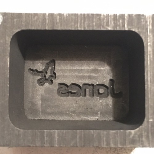 “Jones” - 1-4ozt Graphite Mold For Gold, Silver, Copper Casting NEW. Canvasman34