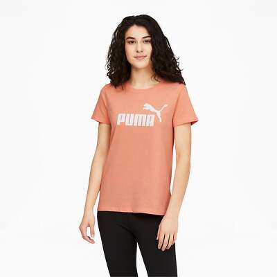

Футболка Puma Essentials Logo с круглым вырезом и короткими рукавами женские оранжевые повседневные топы 58, Оранжевый