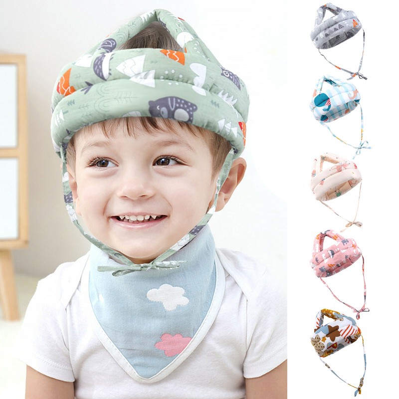 Infant Baby Toddler Safety Helmet Kids Head Protection Hat For Walking Crawling