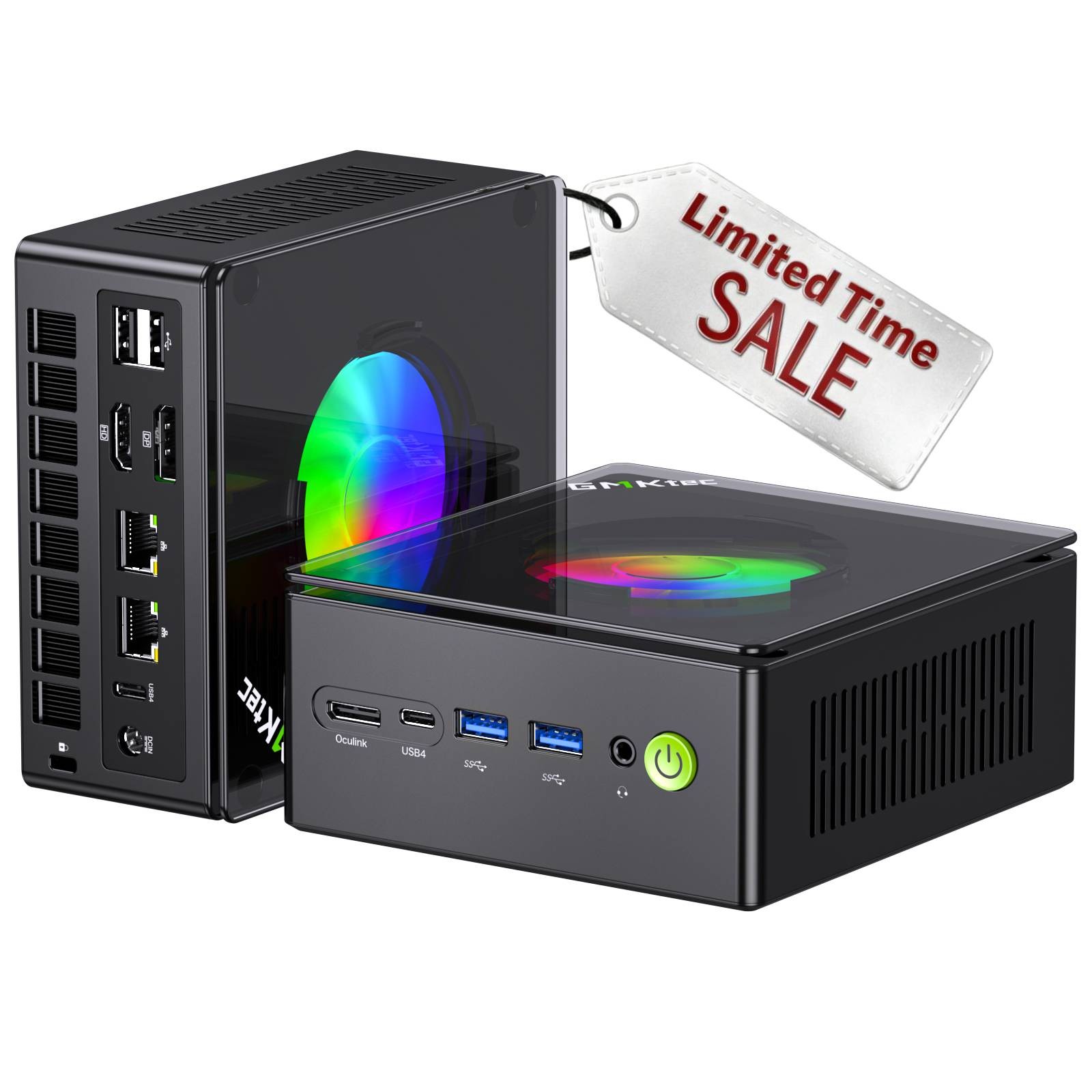 GMKtec K11 Mini PC Gaming AMD Ryzen 9 8945HS Up to 5.2GHz 32GB RAM