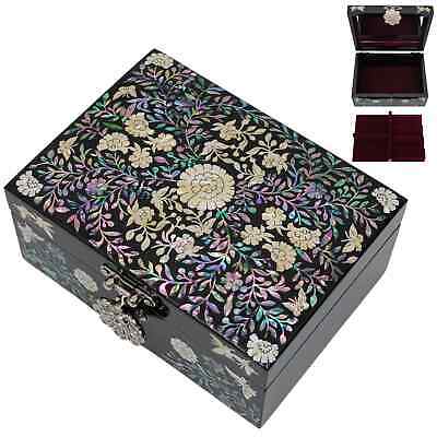 FEBRUARY MOUNTAIN Mother of Pearl Box with Ring Tray Unique gifts for Women
