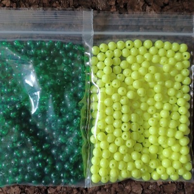 WALLEYE RIG BEADS-6MM FISHING LURES SPINNER RIGS CRAWLER HARNESS