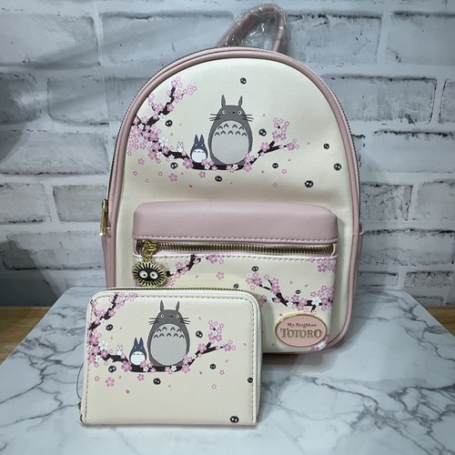 Studio Ghibli My Neighbor Totoro Sakura Mini Backpack & Wallet Set New NWT