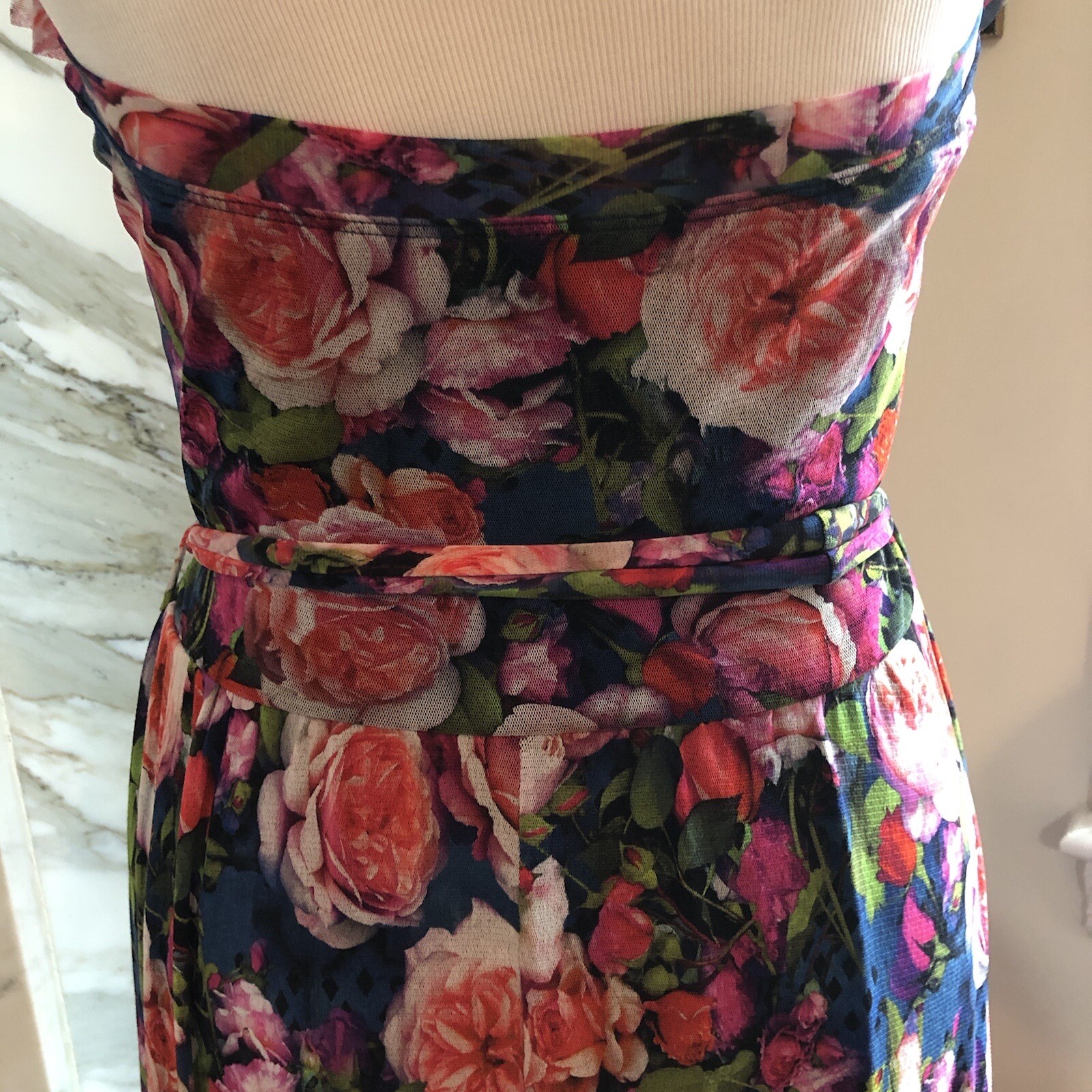 Jean Paul Gaultier Floral Tulle Halter 