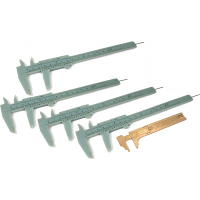 Millimeter Gauge & Vernier Calipers Measuring Jewelers Jewelry Repair Tools 5Pcs