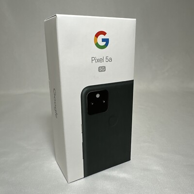 Google Pixel 5a 5G 128GB Unlocked GSM G1F8F Black - MINT!