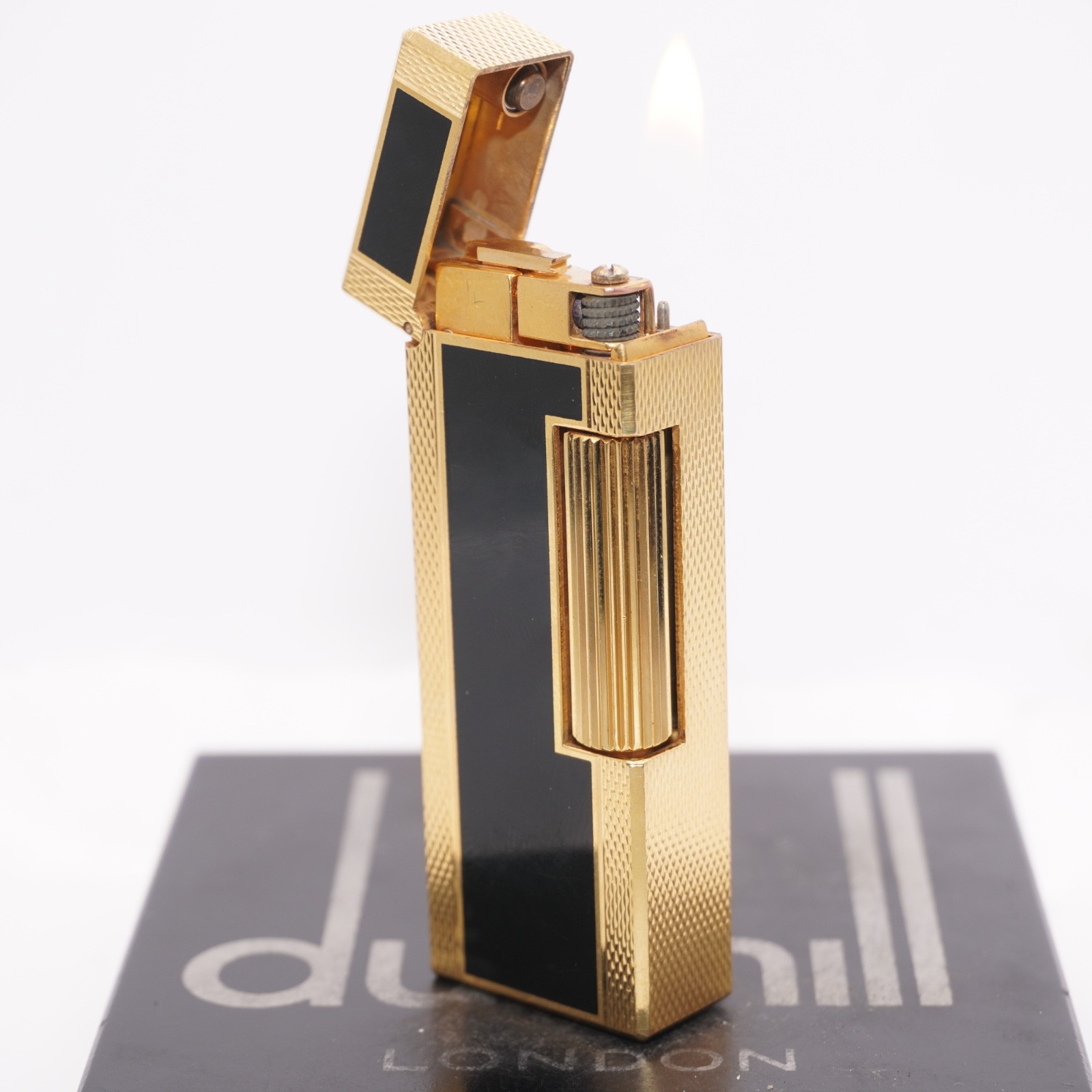 Dunhill Vintage Lighter Gold BLACK 2color Ultrasonically