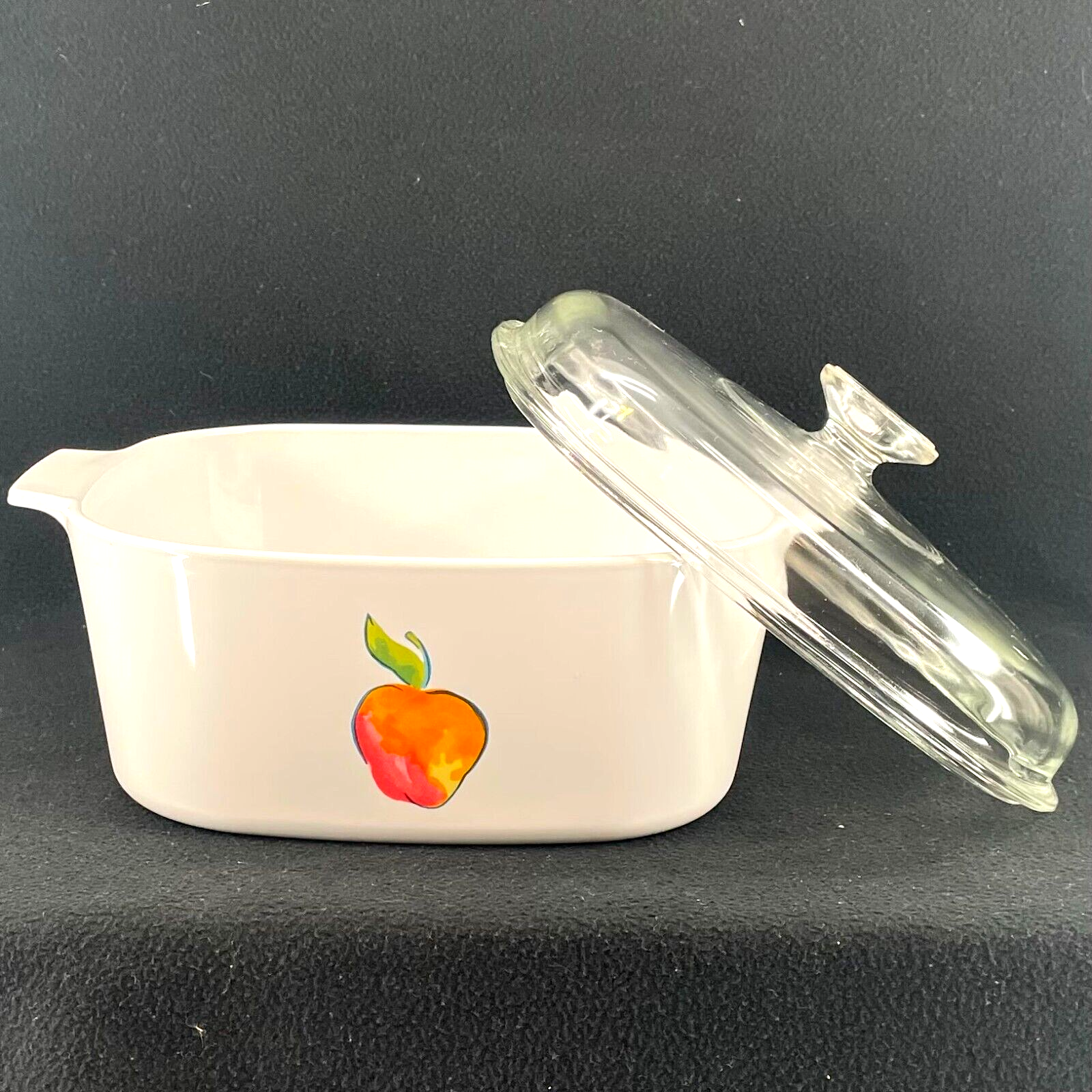 Corning Ware Pyrex A-5-B 5 Litter 13 Apple Square Casserole
