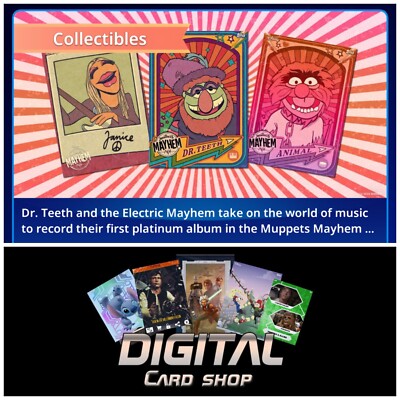 Topps Disney Collect Muppets Mayhem Debut Collection Full Set 24 - Groovy Motion