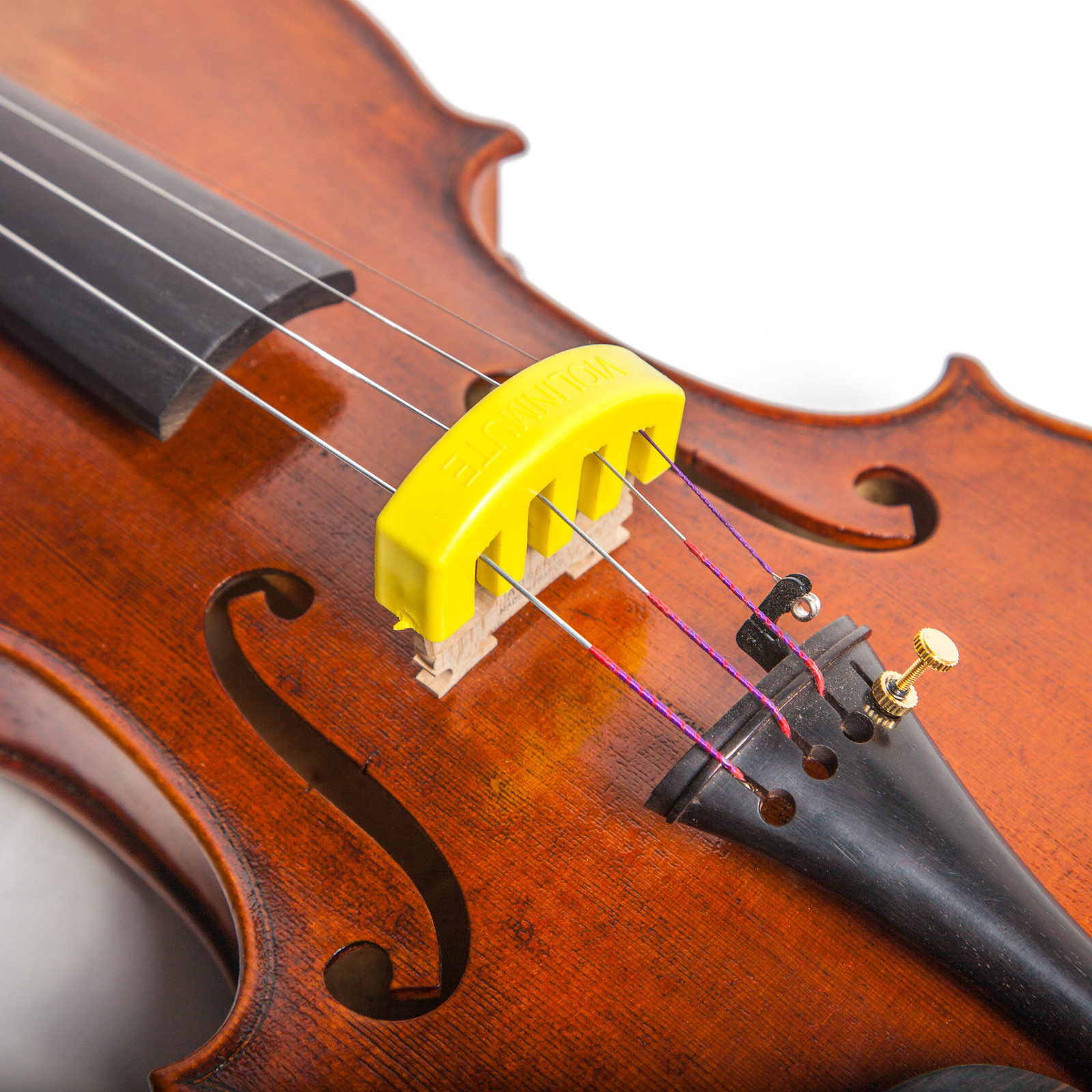 Brand New Lightweight Heavy Rubber Acoustic Violin Yellow Mute Free