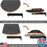 MIUONO Skateboard Wall Mount, Longboard Skateboard Deck Rack Mount on Wall, Skateboards Floating Shelves Brackets, 4 Pack